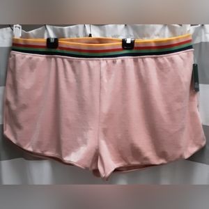 Wild Fable Mid-Rise Velour Track Shorts